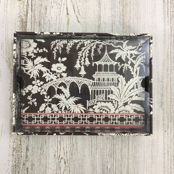 Vera Bradley Imperial Toile Retired Rare Note Cards 4 Card 4 Envelopes - Picture 1 of 7